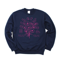 Motherhood Florals - Some Days I Thrive Other Days I Survive - BASIC Fleece