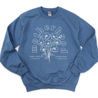 Motherhood Florals - Some Days I Thrive Other Days I Survive - BASIC Fleece