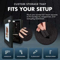 Hidden Gun Safe Picture Frame - Handcrafted Gun Concealment Furniture - Quick Access Picture Frame Safe with Magnetic Lock for Discreet & Secure Gun Storage