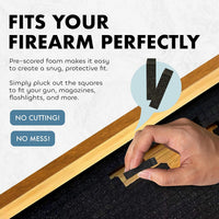 Large Thin Blue Line American Flag Gun Safe - Quick Access Hidden Gun Safe for Rifles, Shotguns, & Handguns - Gun Concealment Furniture with Magnetic Lock - Gun Self Hidden Storage (Blue Line)