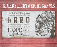 For I Know The Plans - Canvas