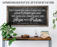 For I Know The Plans 2 - Canvas