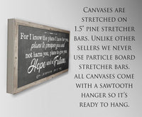For I Know The Plans 2 - Canvas