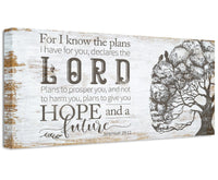 For I Know The Plans - Canvas