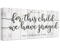 For This Child We Have Prayed - Canvas