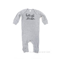 4 Construction Trucks - Baby Sleeper