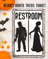 Frankenstein Restroom - Metal Sign