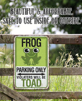Frog Parking - Metal Sign