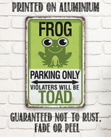 Frog Parking - Metal Sign