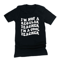 I'm Not a Regular Teacher I'm a Cool Teacher - Flower (f & b) - Unisex Tee