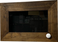 Wall Mounted Pistol Display Case - Handcrafted Gun Cabinet with Magnetic Lock for Secure Storage - Quick Access Gun Display Case with Mount & Customizable Foam Inserts - Made in USA