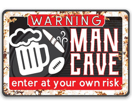Enter At Your Own Risk - Metal Sign