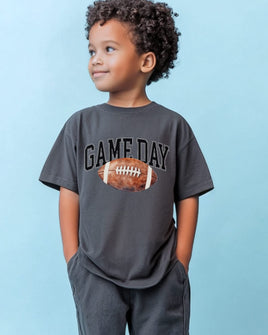 Watercolor Football - Game Day - Youth Comfort Colors Tee