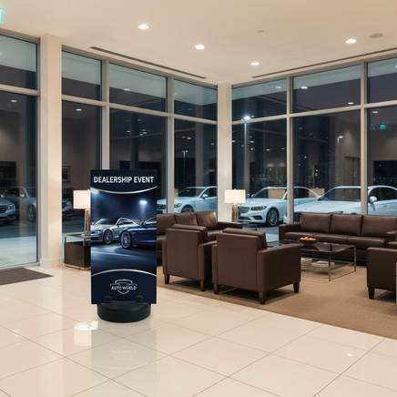 Gator Sign - Dealership Showroom Background