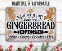 Gingerbread Bakery - Metal Sign