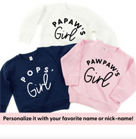 Custom Name's Girl - (PERSONALIZE IT!) - Child Sweater