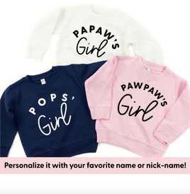 Custom Name's Girl - (PERSONALIZE IT!) - Child Sweater