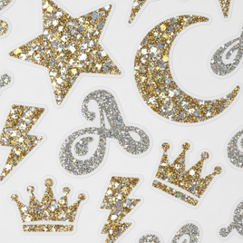 Glitter Die-Cut Stickers