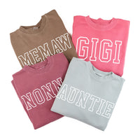 Embroidered PIGMENT Crewneck - OUTLINE NAME