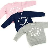 Custom Name's Girl - (PERSONALIZE IT!) - Child Sweater