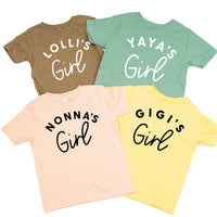 Custom Name's Girl - (PERSONALIZE IT!) - Child Tee