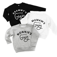 "____ Little Guy" - (Choose Your Grandma Name) - Child Sweater