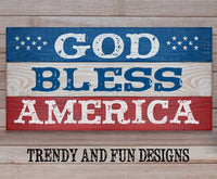 God Bless America - Canvas