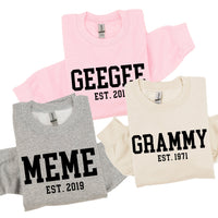 "(Choose Your Grandma Name) - Est. (Select Your Year)" - BASIC Fleece