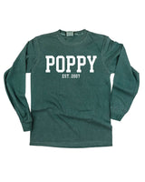 "(Choose Your Grandpa Name) - Est. (Select Your Year)" - Long Sleeve Comfort Colors Tee