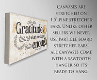 Gratitude Turns What We Have Into Enough - Canvas