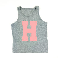 VARSITY INITIALS - CHILD TANK - HEATHER GRAY