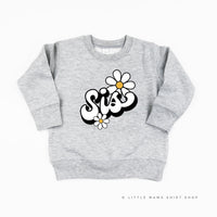 Daisy - Sis - w/ Full Daisy on Back - Child Sweater