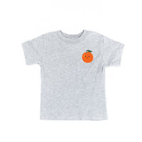 Pocket Fruit (Front) w/ Group of Smiley Fruit (Back) - Child Tee