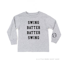 Swing Batter Batter Swing (wd) - Child Long Sleeve Tee