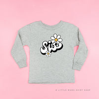 Daisy - Sis - w/ Full Daisy on Back - Child Long Sleeve Tee