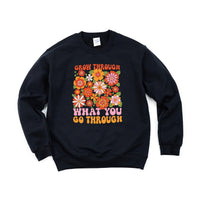 Grow Through What You Go Through - BASIC FLEECE CREWNECK