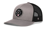 Chicago Trucker Hat  |  Silver CHI X Baseball Snapback
