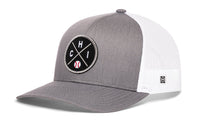 Chicago Trucker Hat  |  Silver CHI X Baseball Snapback