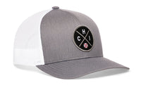 Chicago Trucker Hat  |  Silver CHI X Baseball Snapback