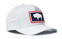 Wyoming Flag Performance 5-Panel Hat  |  WY Buffalo Flexfit® Snapback