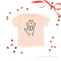 Sign Language - I Love You - Child Tee
