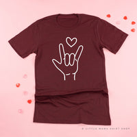 Sign Language - I Love You - Unisex Tee