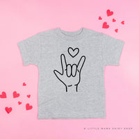 Sign Language - I Love You - Child Tee