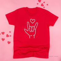 Sign Language - I Love You - Child Tee
