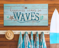 Happiness Comes In Waves - Canvas