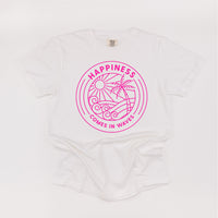 Happiness Comes In Waves - Comfort Colors Tee