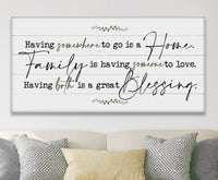 Having Somewhere To Go - Canvas