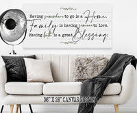 Having Somewhere To Go - Canvas
