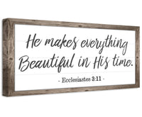 He Makes Everything Beautiful - Canvas