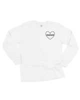 "______ (Heart Around) - (Choose Your Grandma Name)" - Long Sleeve Comfort Colors Tee